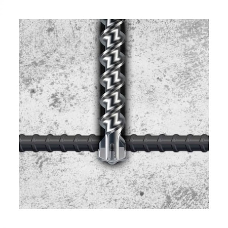 Lackmond Beast Masonry Drill, 34 Drill Size, 10 Overall Length, 5 Cutting Depth, 4 Flutes, Spiral Flute,  SPLINE4345